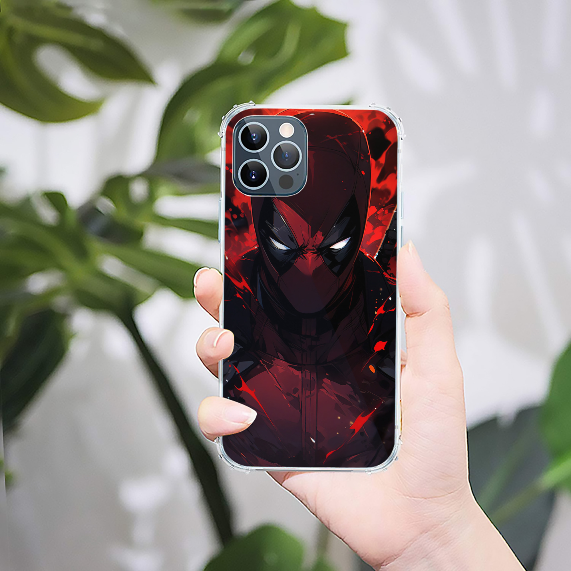 （画像用） Deadpool デッドプール 【iPhone 12シリーズ対応】透明スマホケース（クリアソフトケース）